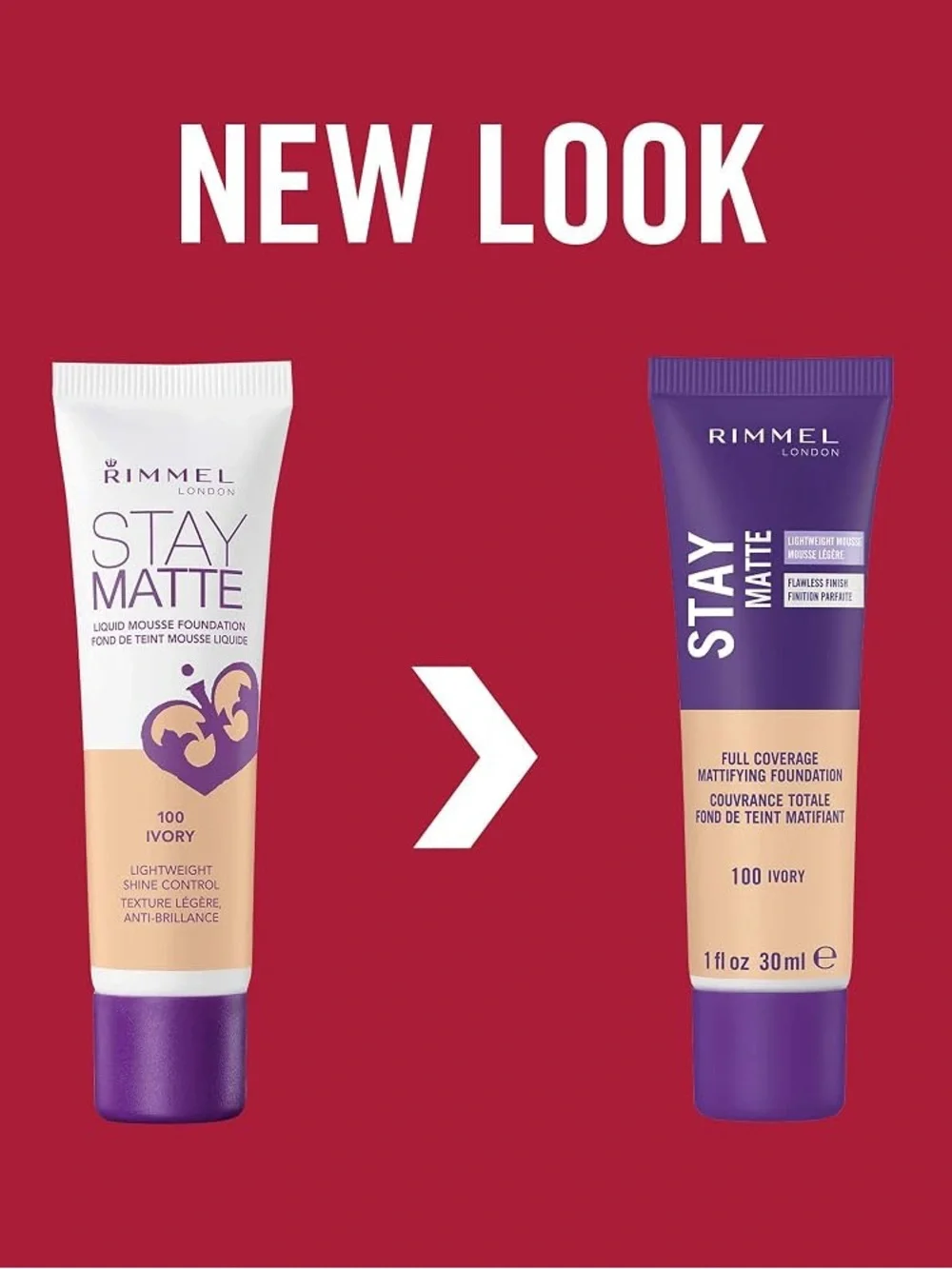 Rimmel London Stay Matte Foundation - 010 Light Porcelain